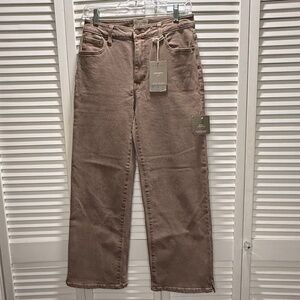 Oliver Logan, Addington Wide Leg Jean, Brown Overdye, Sz 2/26, NWT